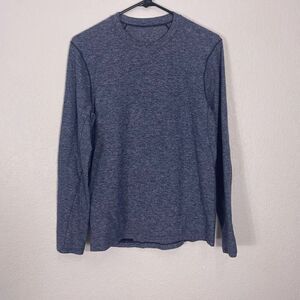 Lululemon Heathered Blue Thick Long Sleeve Top